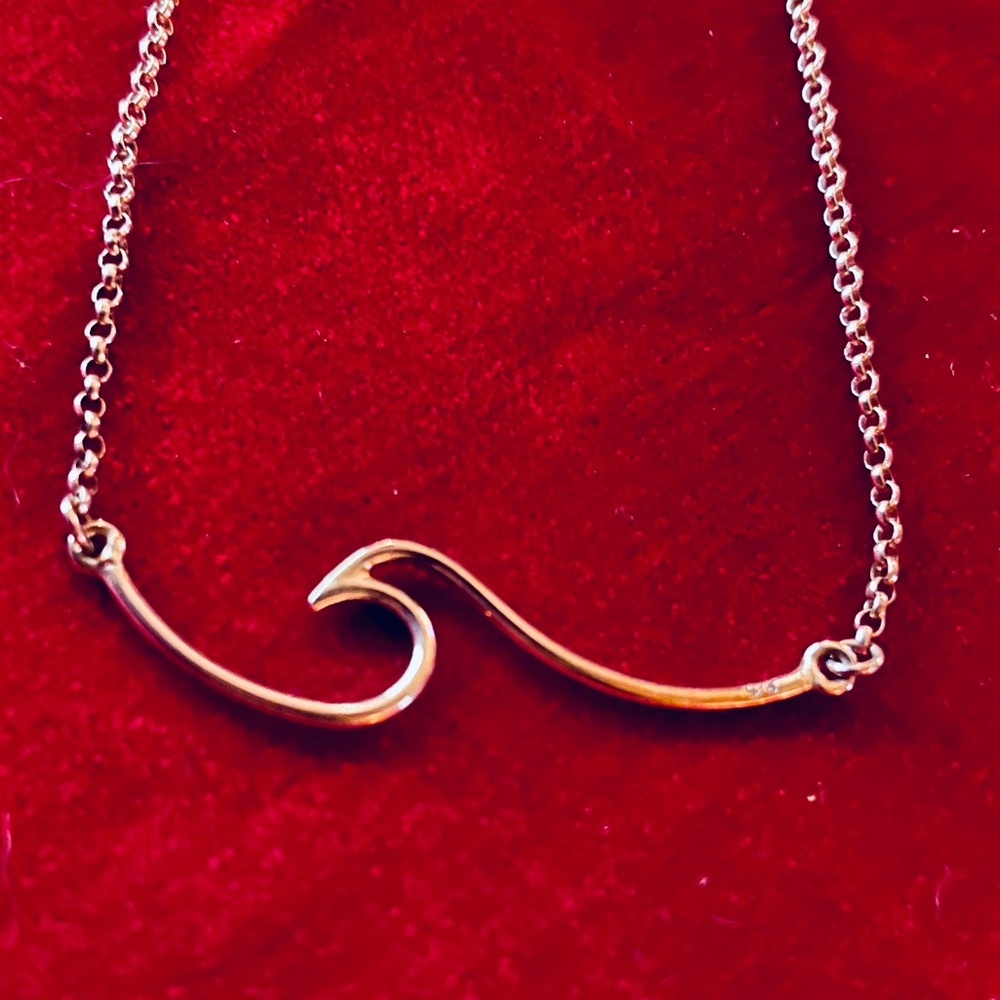 Silver Wave Necklace